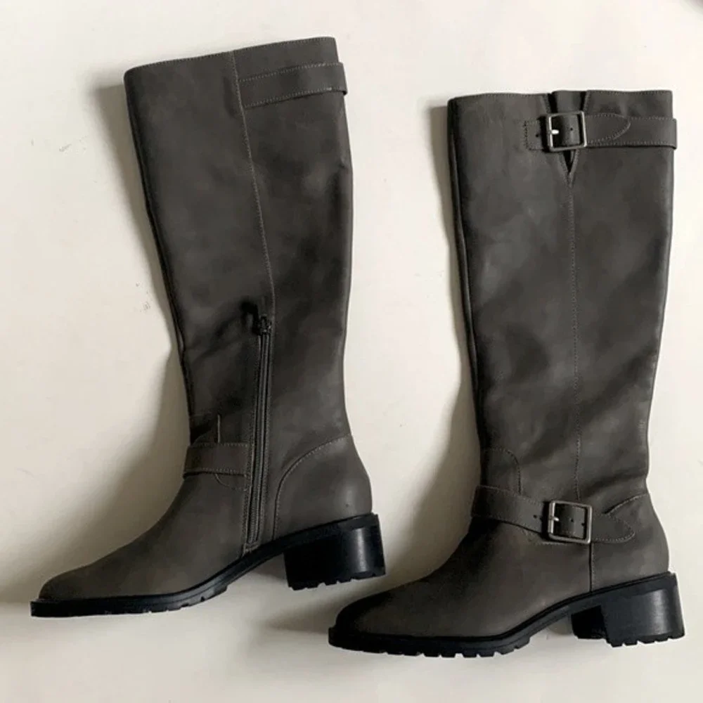 NWT Sole Society Leather Knee High Jarney Boots - Picture 3 of 8